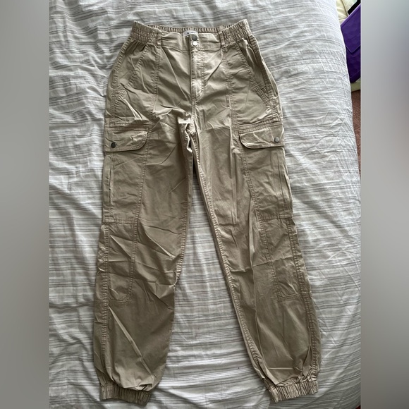 Garage Cargo Jogger Pants, Khaki, Size S - Picture 1 of 4